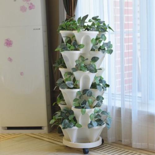plastic large flower pots outdoor